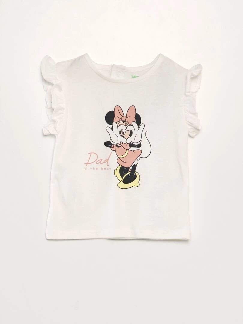 Tee shirt 'Disney' fête des pères Blanc