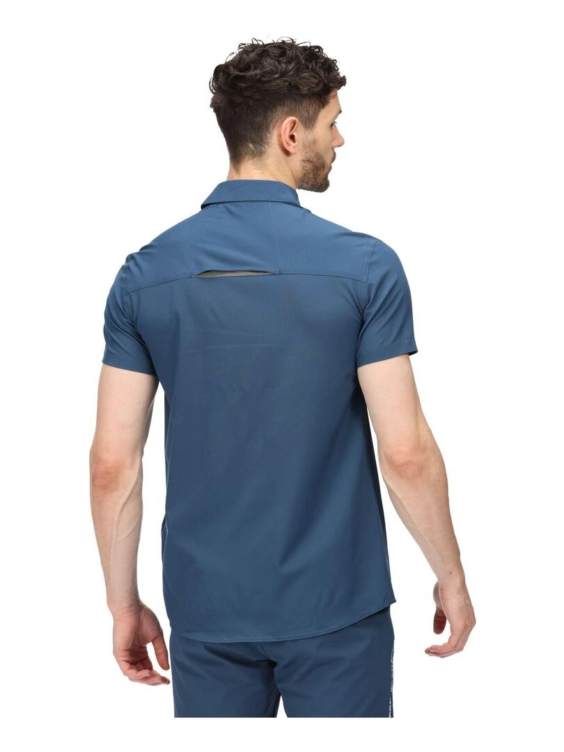 Regatta   Chemise manches courtes KIOGA   Bleu foncé
