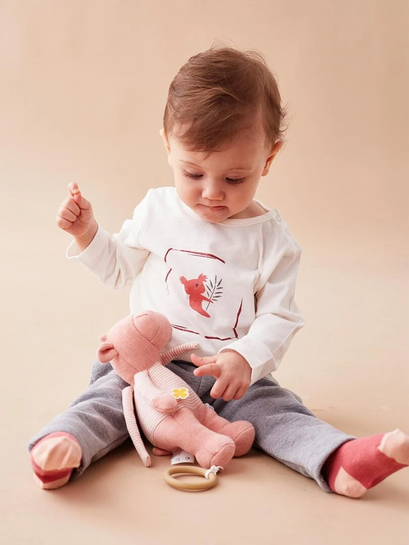 Set de 2 t shirt en coton et Noukie's Blanc