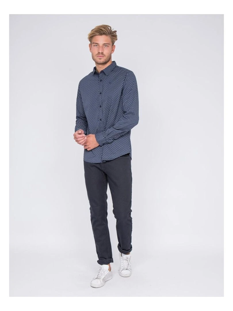 Chemise manches longues TUMADOR   Bleu marine