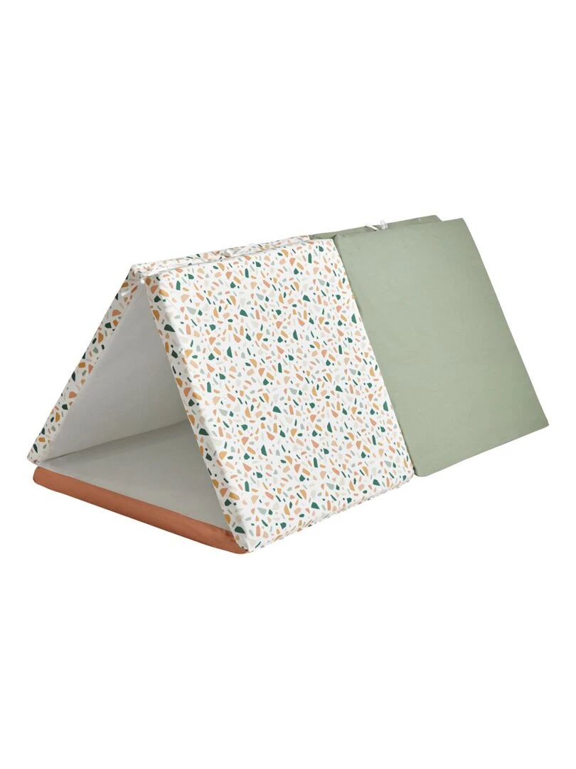 Candide   Tapis de jeu bébé XL Terrazzo   Blanc Vert