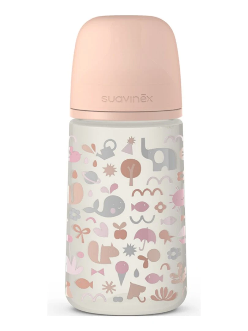 Biberon Avec Tétine Symétrique Sx Pro M Mémories Rose Corail (270 Ml) Rose