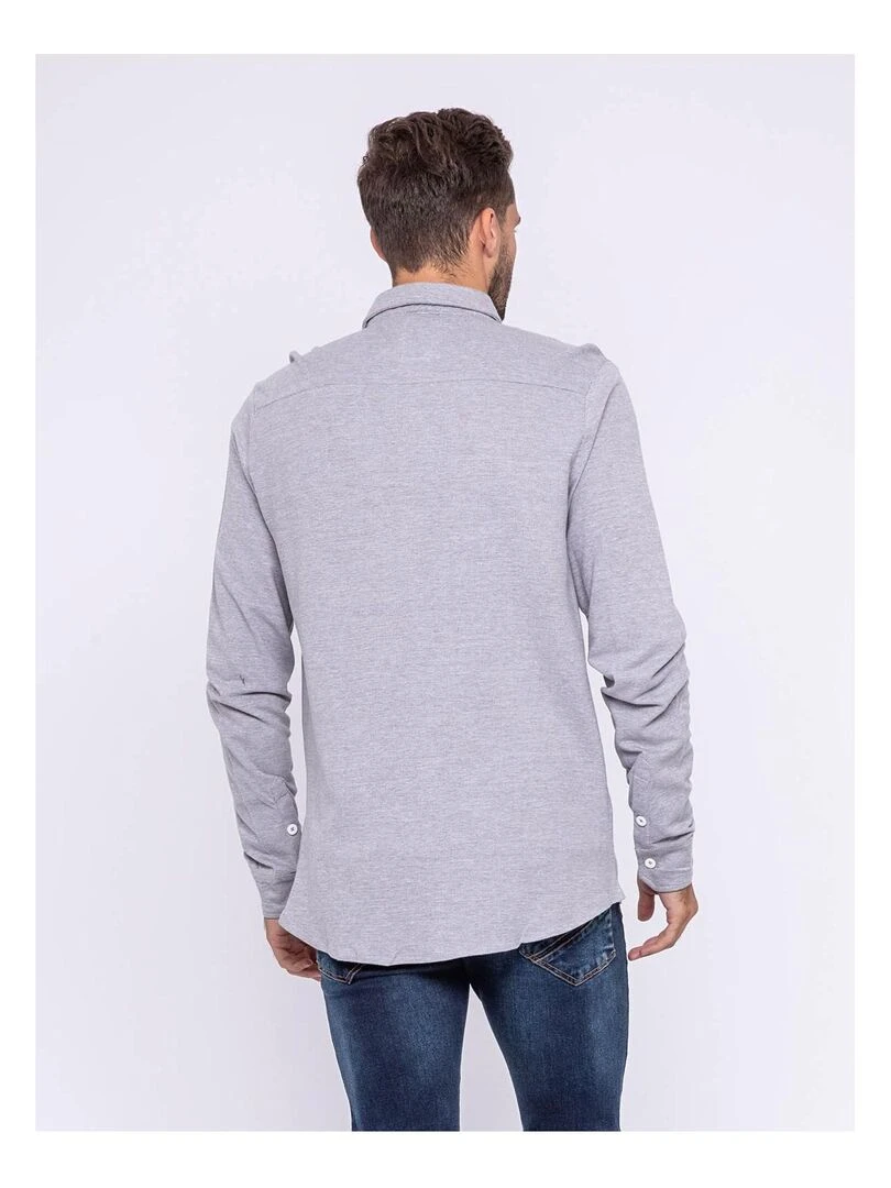 Chemise manches longues pur coton TELDA Gris