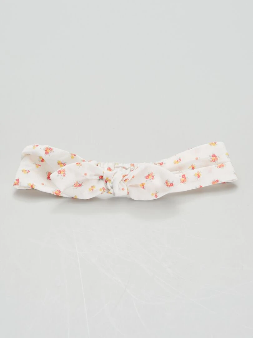 Bandeau avec nœud Blanc