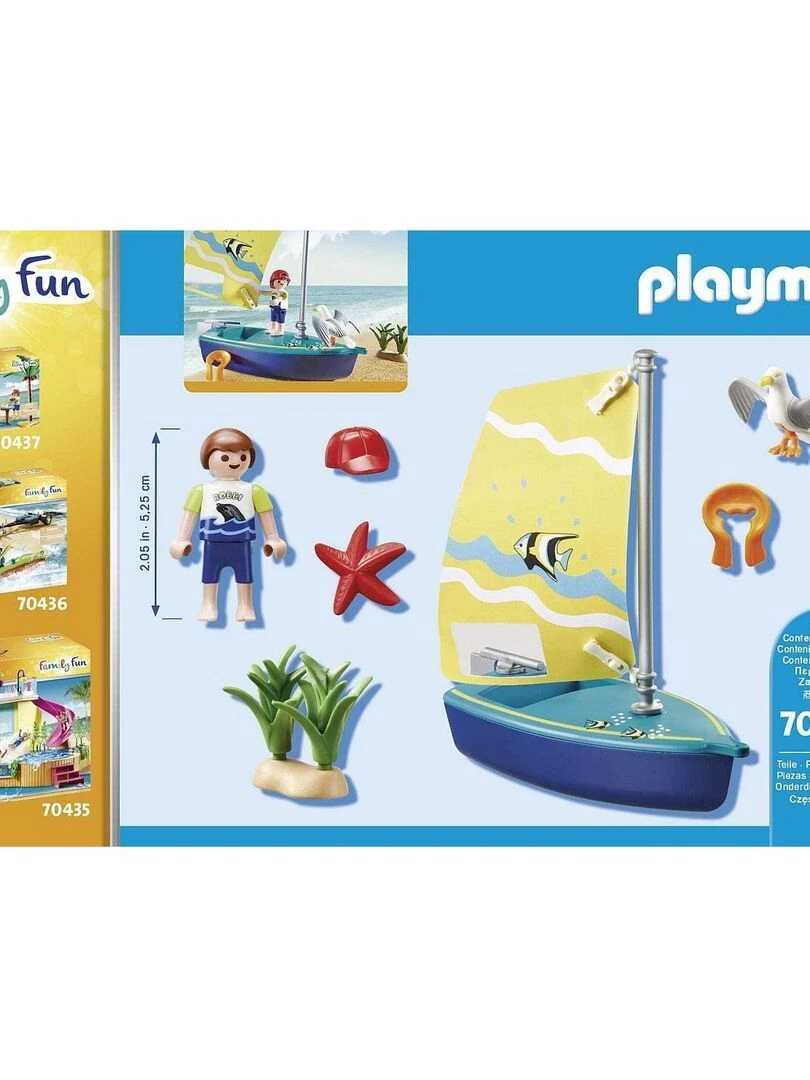 Playmobil 70438 Family Fun   Beach hotel : Enfant et voiliers   N/A