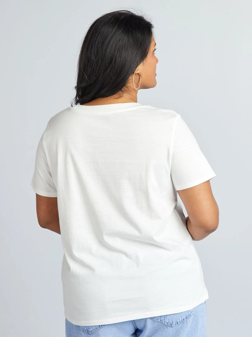 T shirt EVJF manches courtes   Blanc