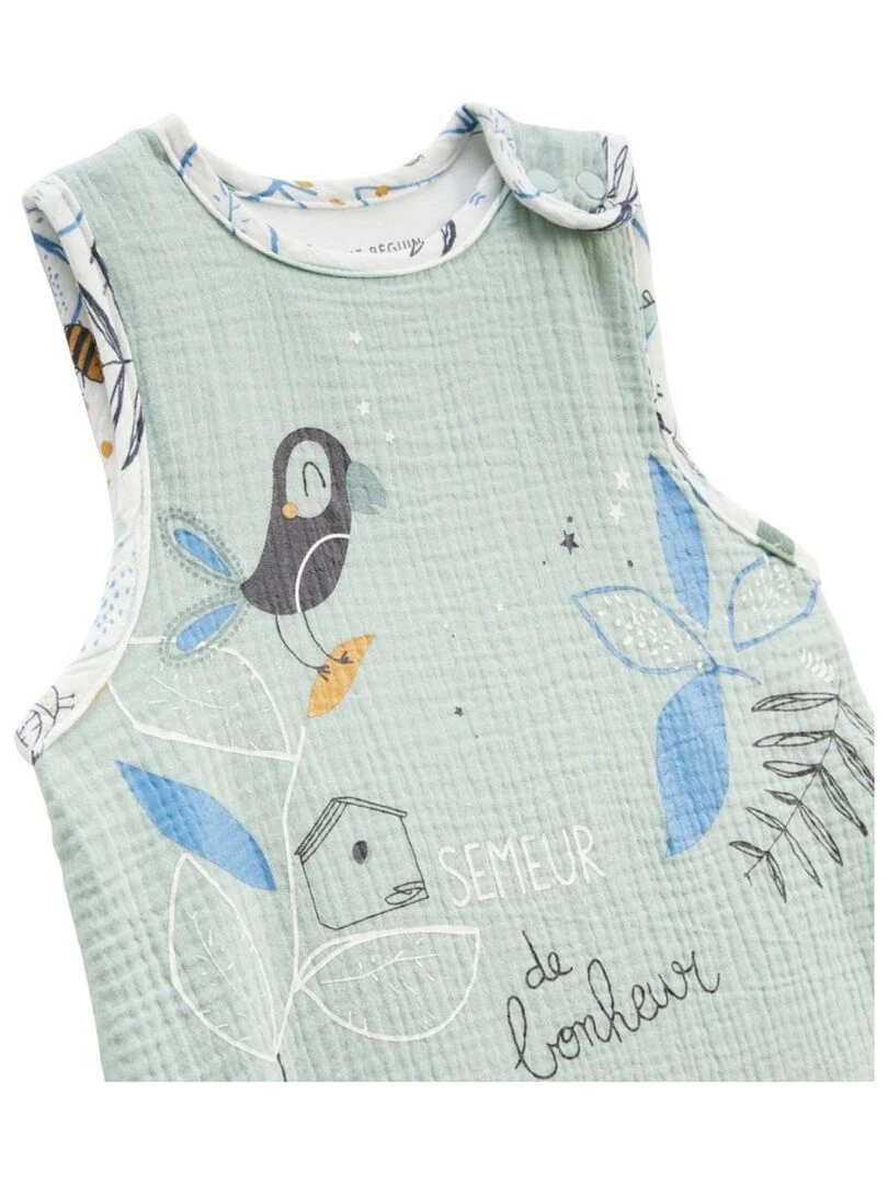 Gigoteuse d'été en gaze de coton Garden Party   Vert