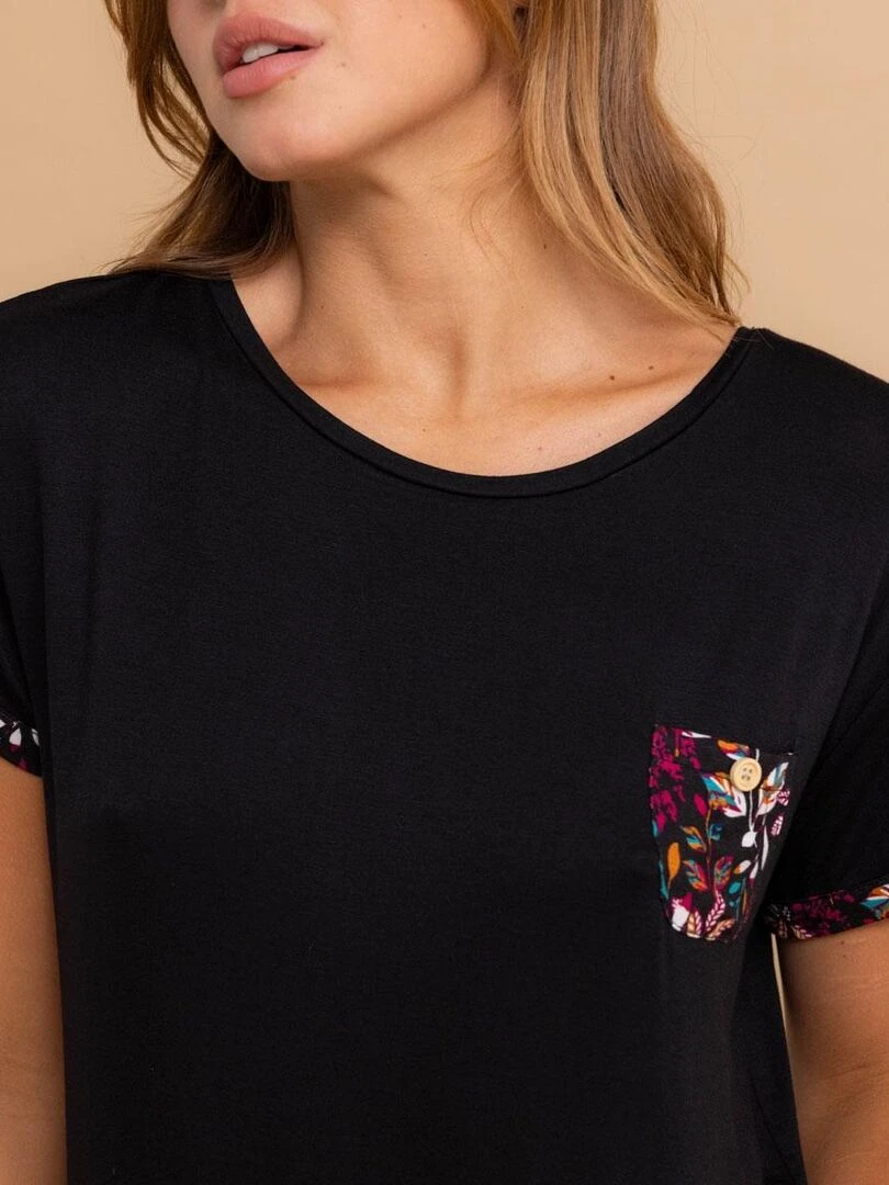 Top manches courtes SOHA Noir