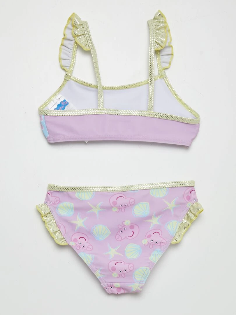 Maillot de bain 'Peppa Pig'   2 pièces   Violet