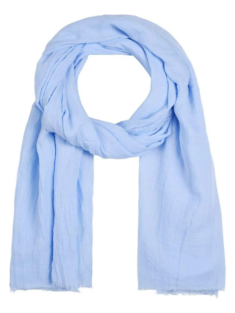 Chèche Froissé Touch Bleu ciel