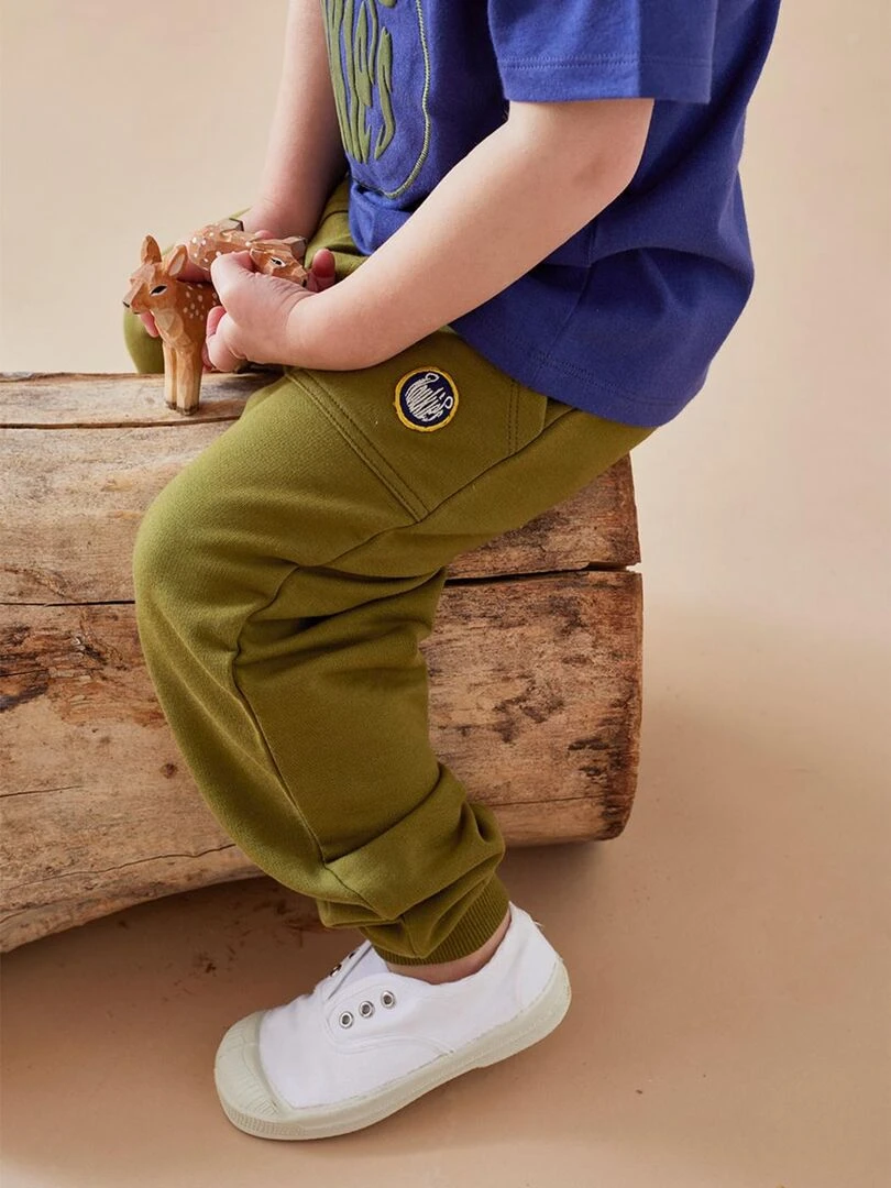 Pantalon jogging en molleton kaki Noukie's Vert