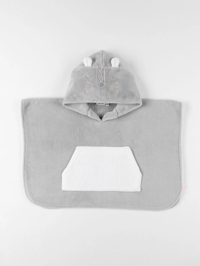 Poncho Babou en Groloudoux® gris/écru Noukie's Gris