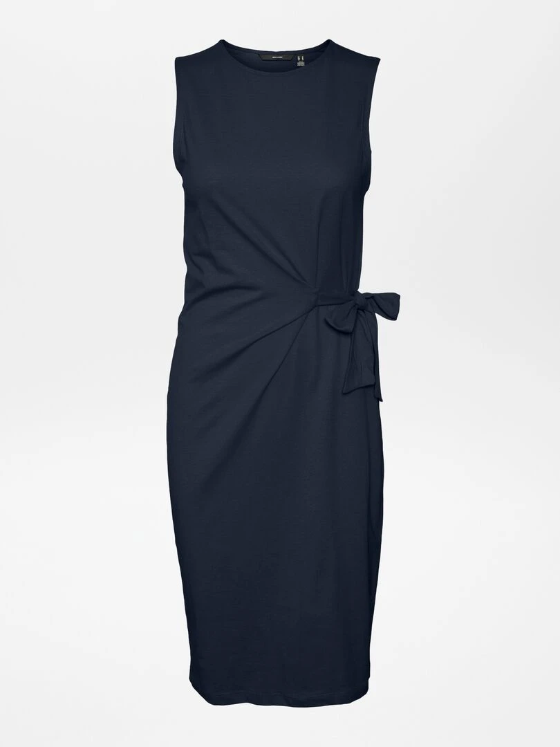 Robe sans manches unie 'Vero Moda Curve' bleu marine