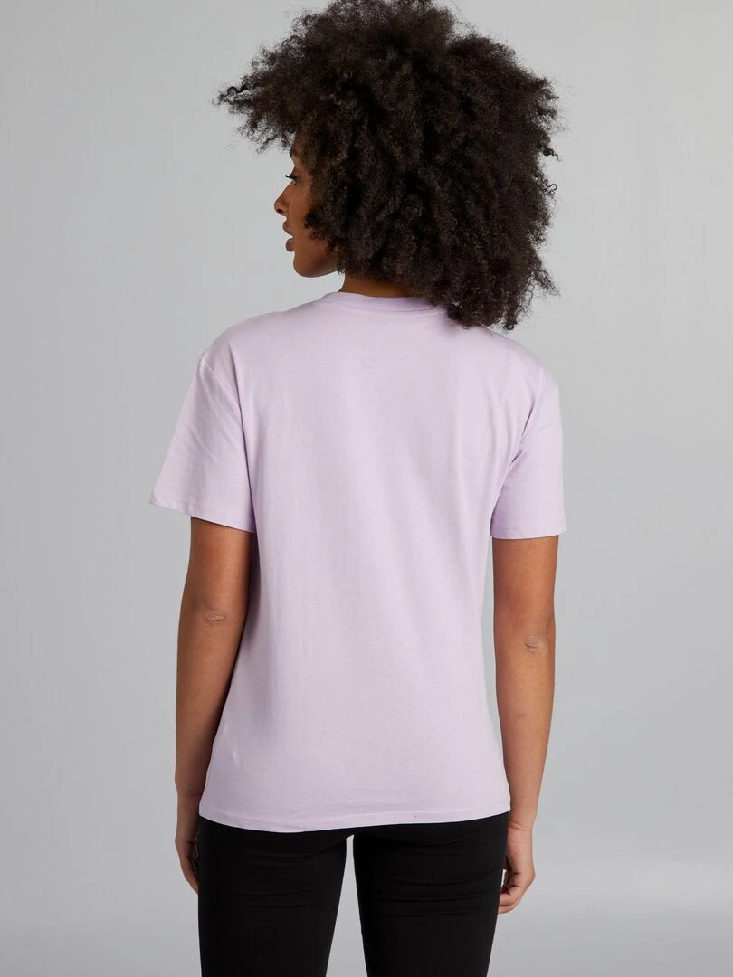 T shirt d'allaitement à col rond   Violet