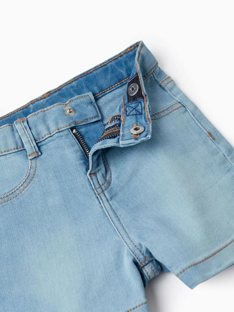 Shorts en jean pour bébé fille  THE WAVE TRIBE   Bleu clair