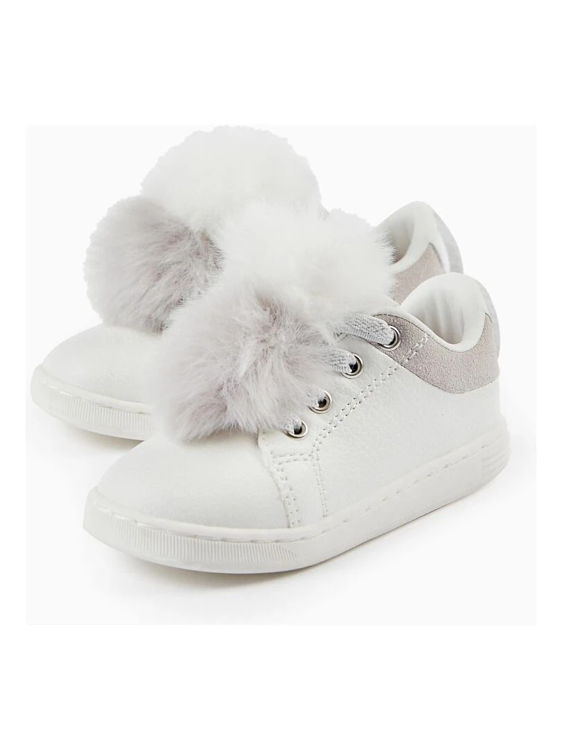 Baskets avec Pompons Bébé Fille 'ZY 1996' TREASURE MOUNTAIN Blanc