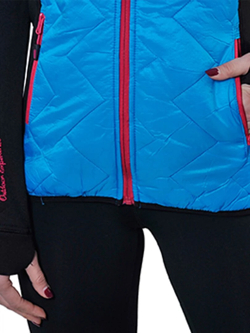 Blouson polarshell femme ACERBI   Noir Bleu