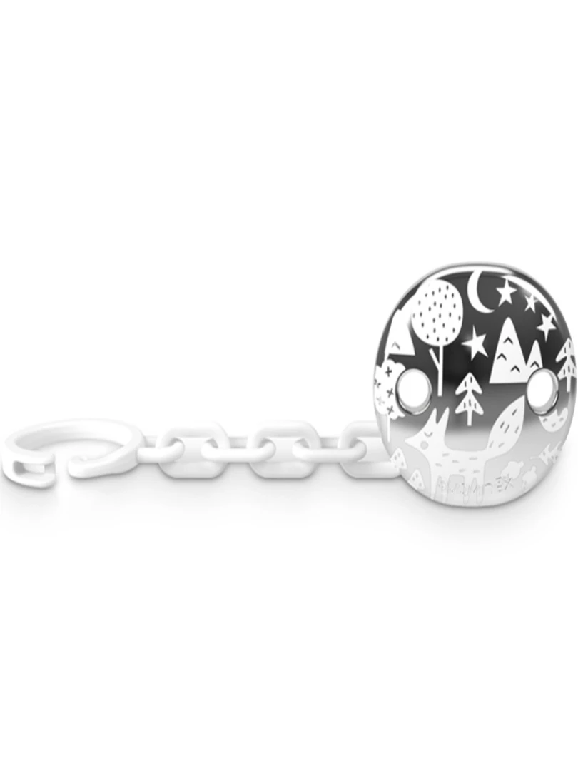 Attache Sucette Joya Renard Gris Gris