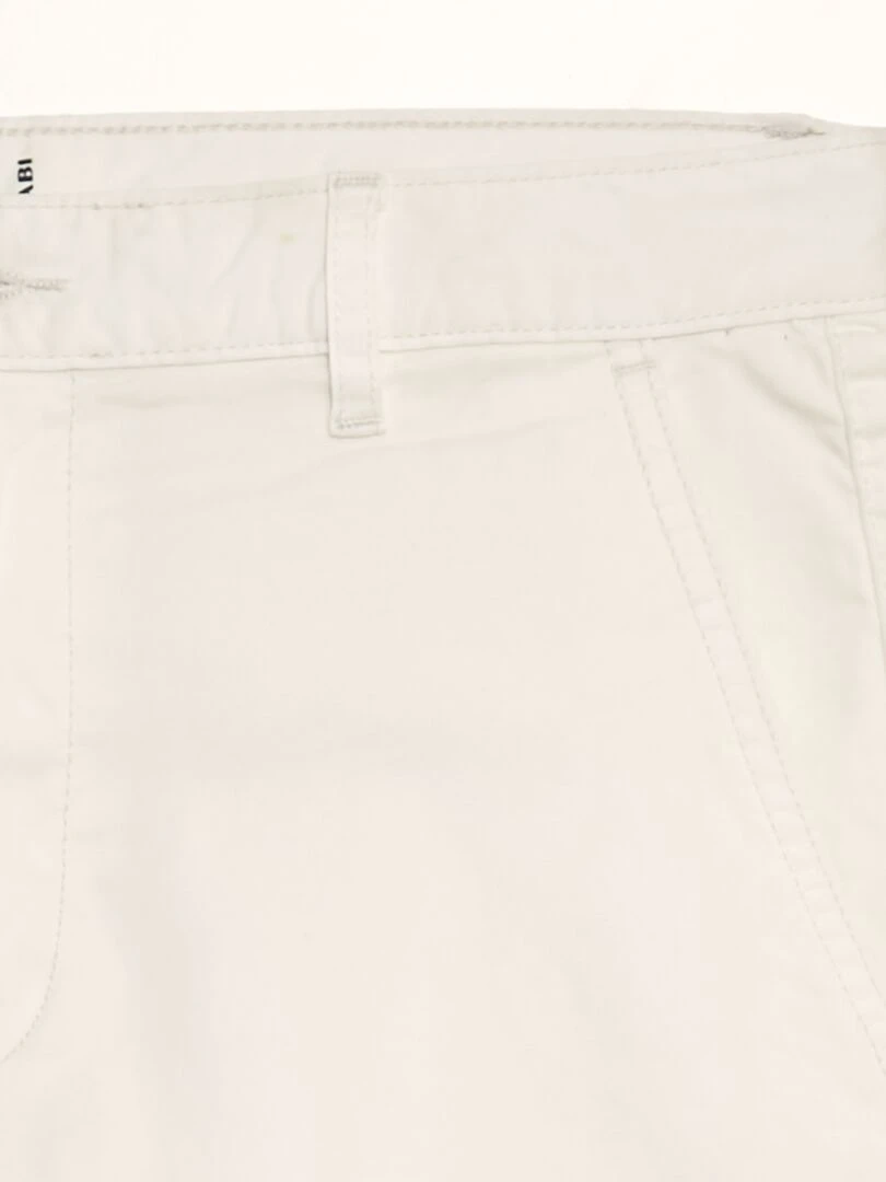Bermuda chino uni   blanc