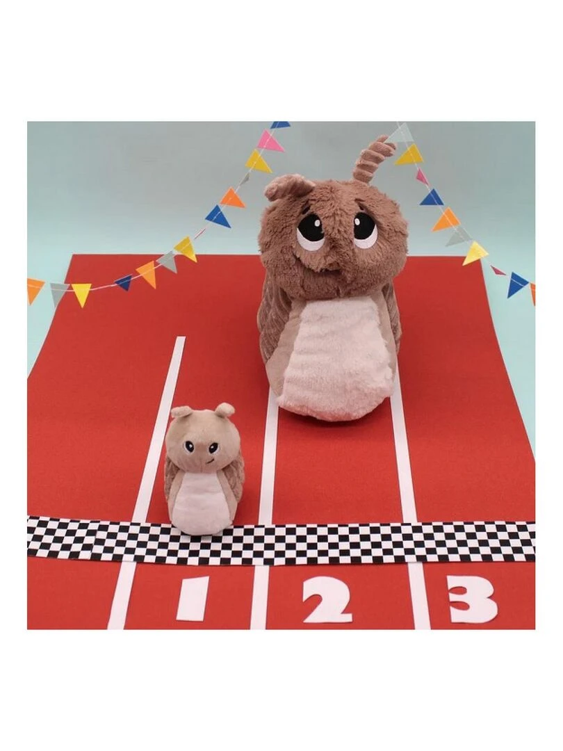 Peluche escargot Speedou maman et son bébé marron beige   Multicolore