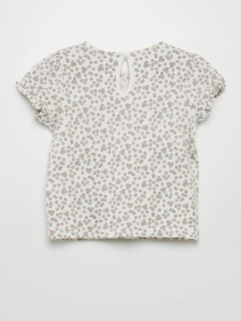 Ensemble legging + t shirt imprimé   2 pièces   Vieux rose