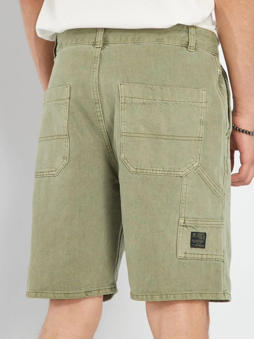 Bermuda en jean   Vert