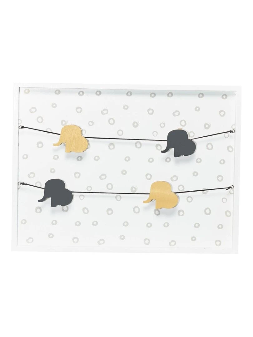 Pèle mêle photos en bois blanc BABYPRICE Blanc