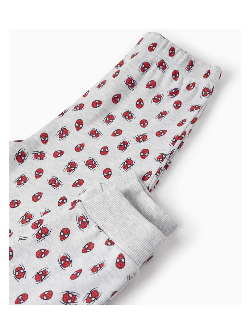 Pyjama à manches longues pour garçon 'Spider Man' manches longues MARVEL SPIDERMAN   Bleu foncé