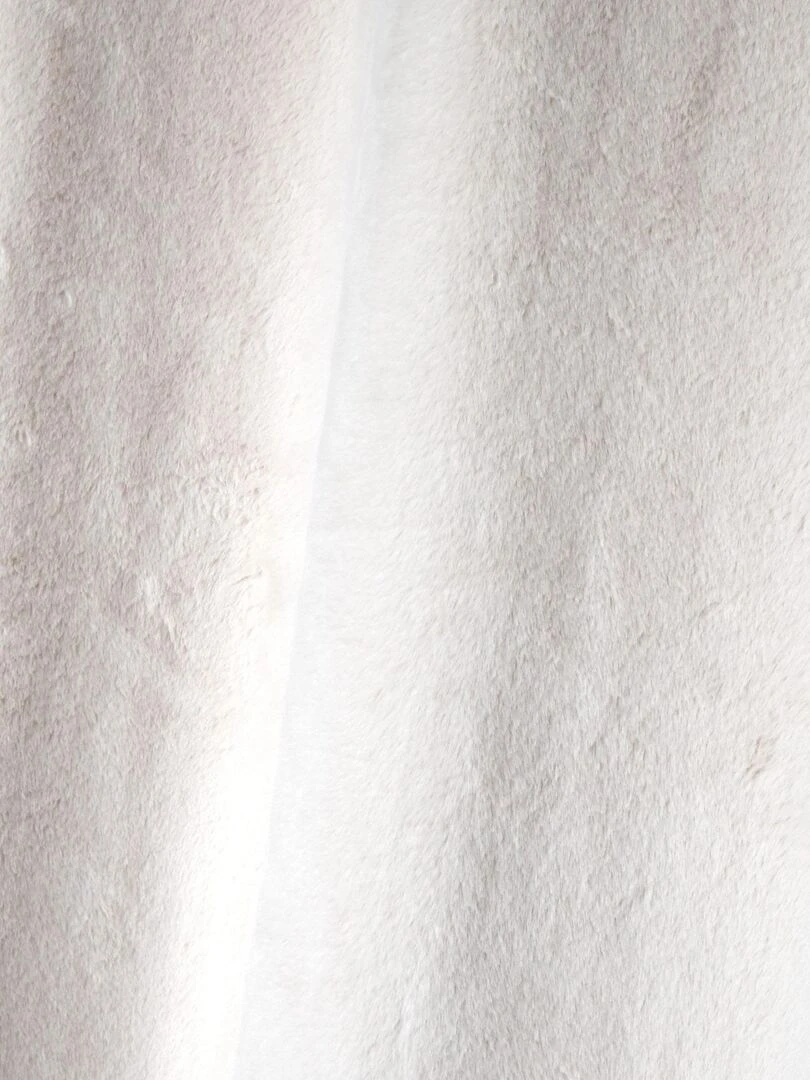 Rideau tamisant en imitation fourrure   Beige