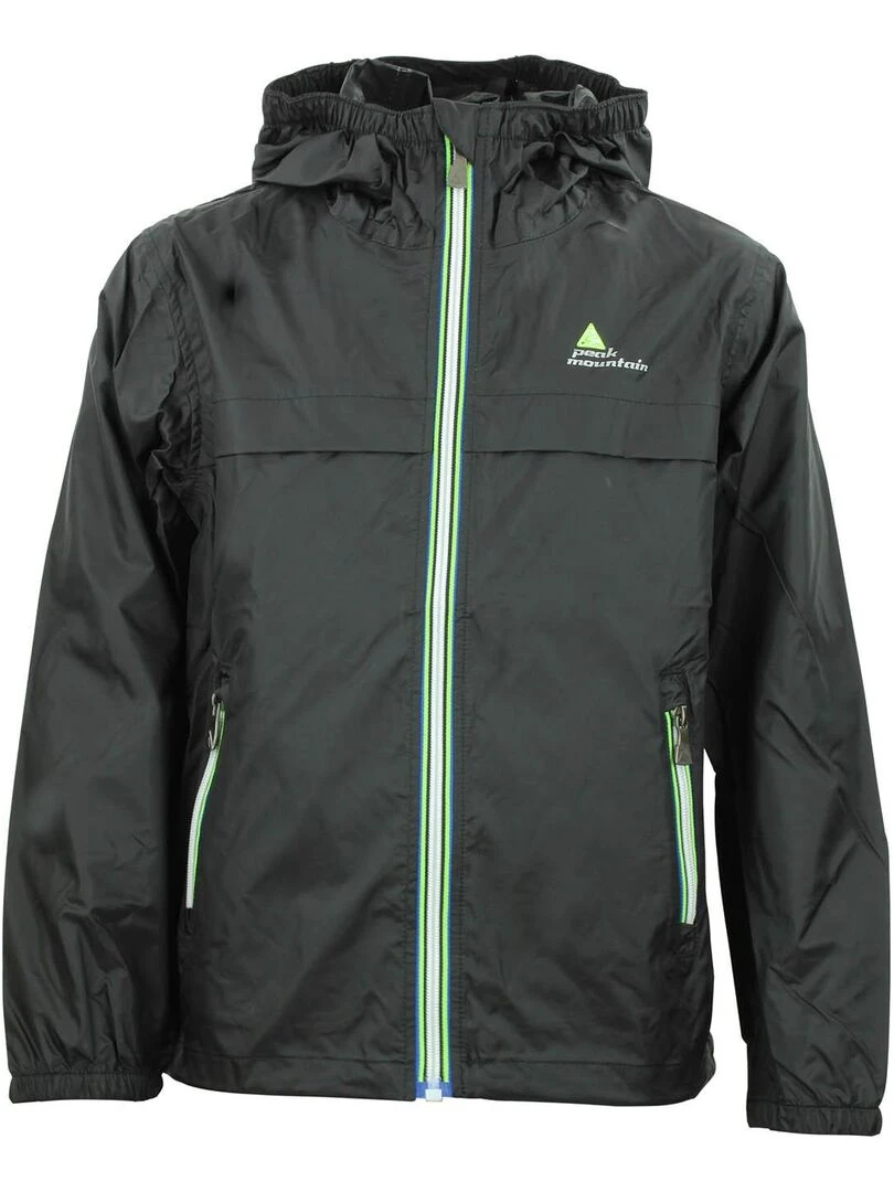 Coupe vent garçon ECARNEW PEAK MOUNTAIN Noir Noir