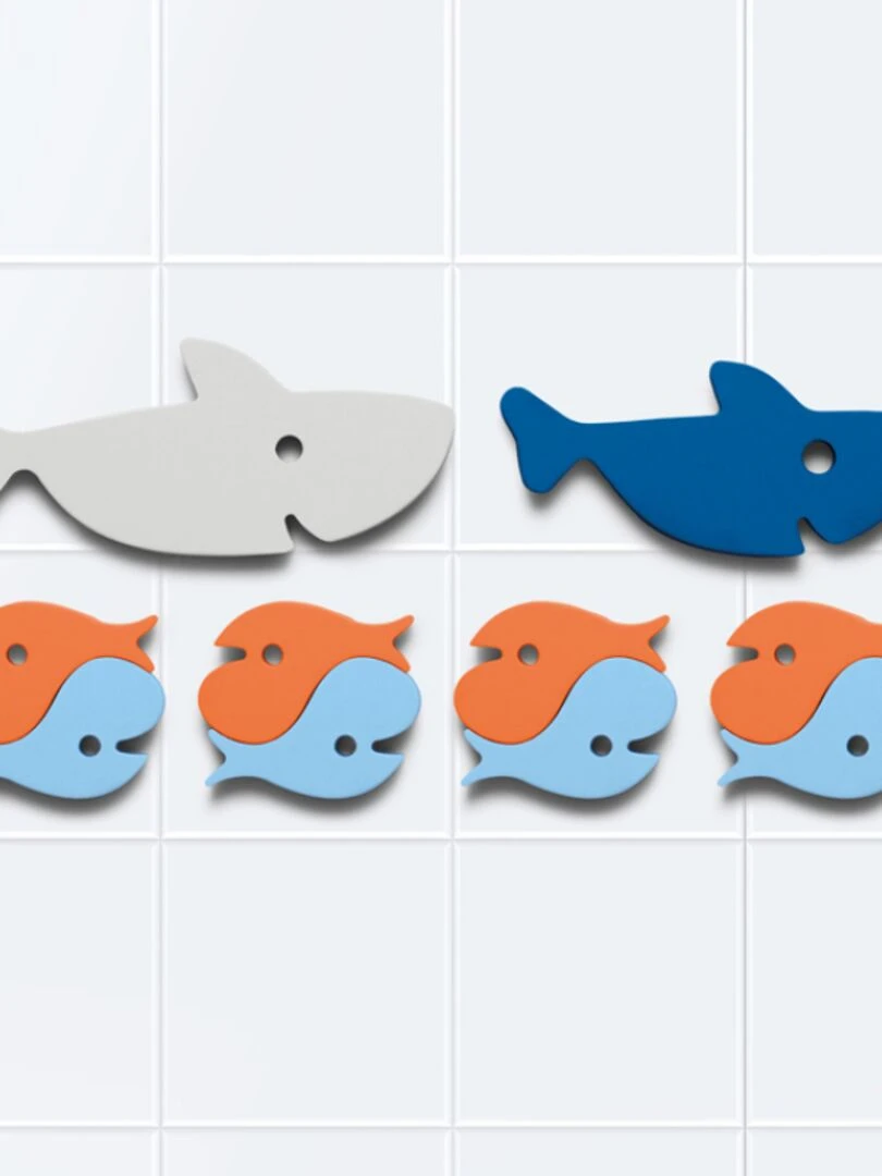 Puzzle de bain Requin   Bleu