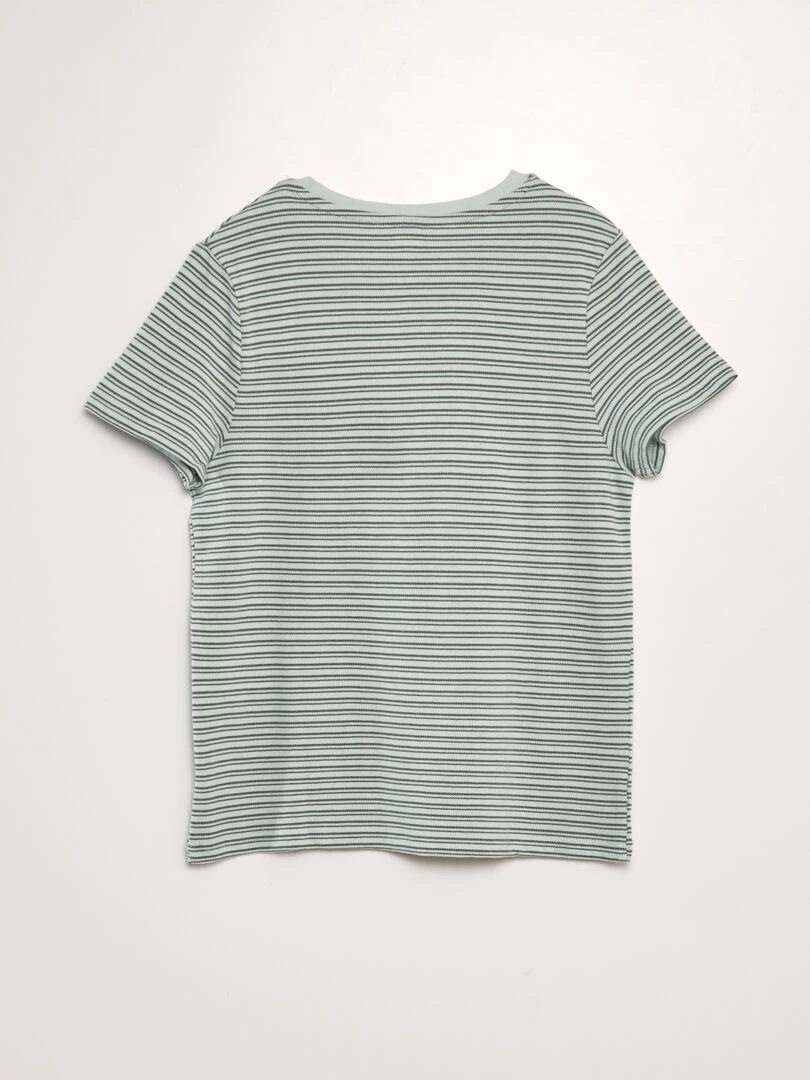 T shirt en maille piquée   Vert soleil