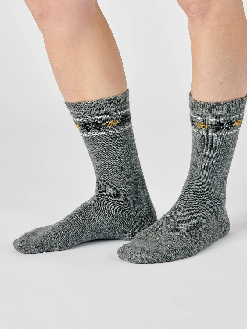 Lot de 2 paires de chaussettes maille moelleuse Thermolactyl Damart Noir