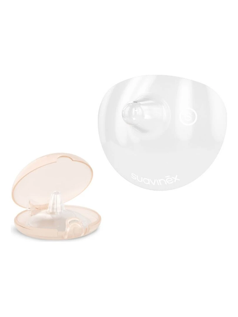 Lot de 2 bouts de sein en silicone (taille S) Rose