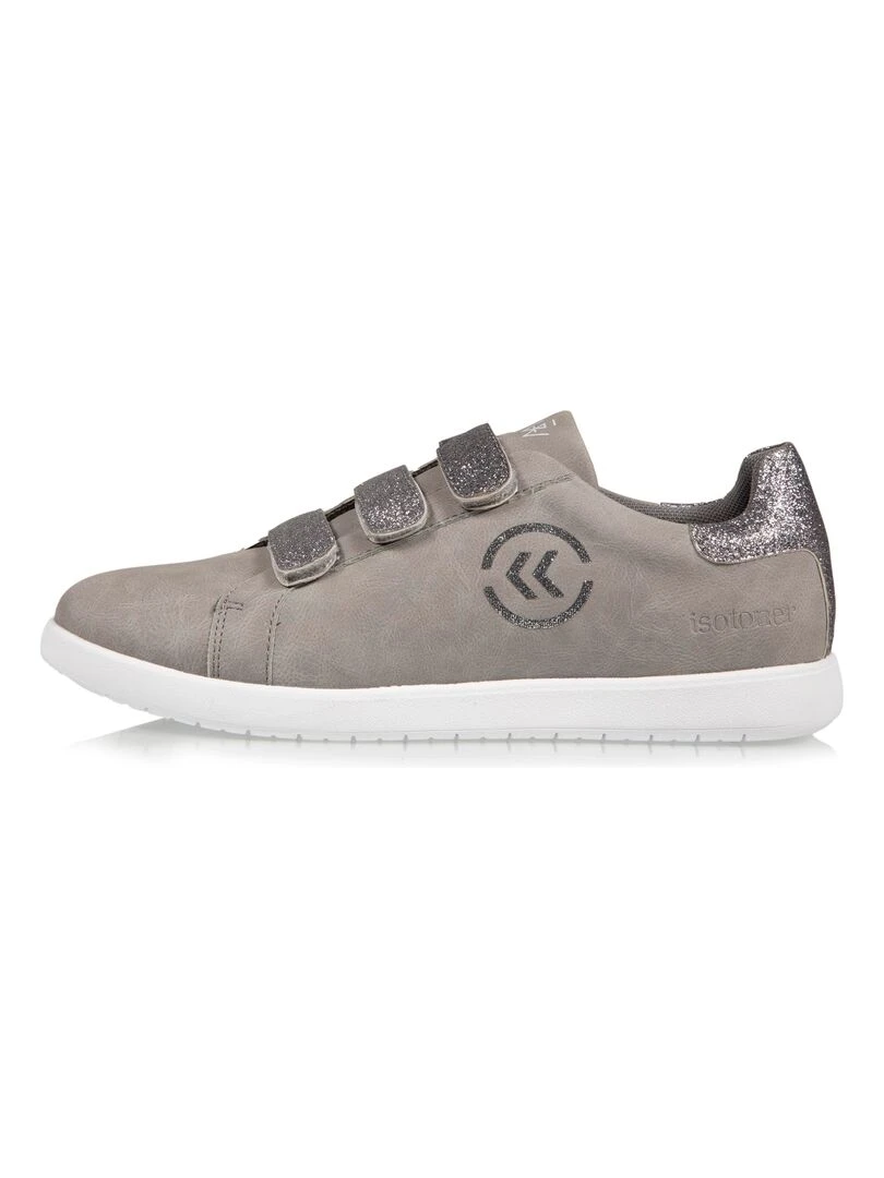 Basket femme scratch pailleté Gris   Gris
