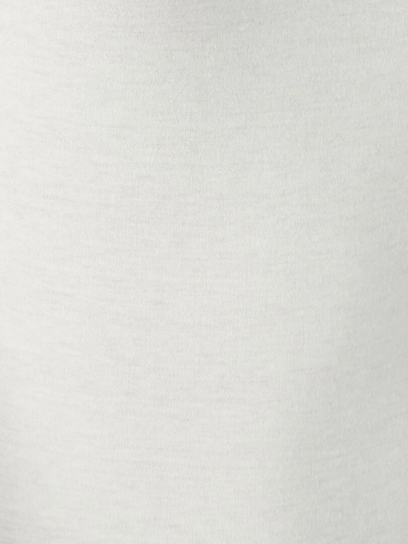 T shirt Thermolactyl Sensitive biais satin  manches longues   Damart   Blanc Ecru Blanc