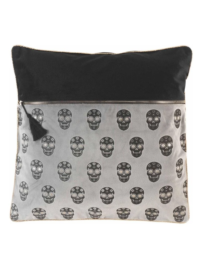 Coussin ethnique Arthuro or Noir