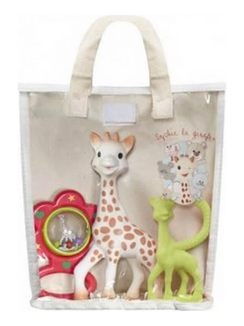 Sac cadeau Sophie la Girafe avec hochet et anneau de dentition N/A