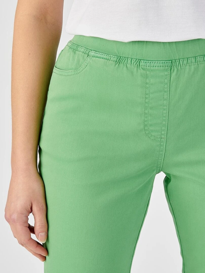 Pantacourt gabardine extensible Damart Vert