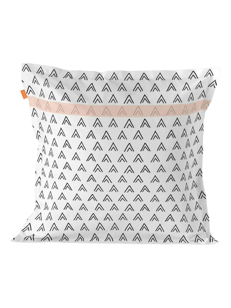 Housse de coussin Up "Happyfriday" Blanc