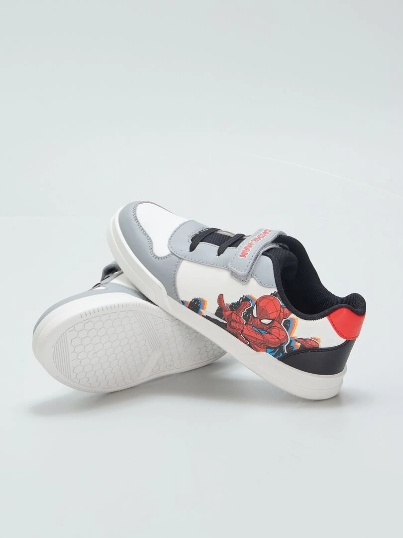 Baskets sneakers 'Spiderman'   Gris/blanc