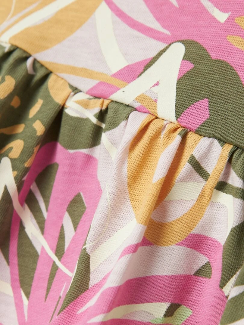 Robe imprimée en jersey   Vert