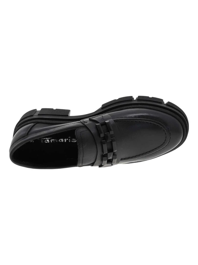TAMARIS   Mocassins talon plat   Noir
