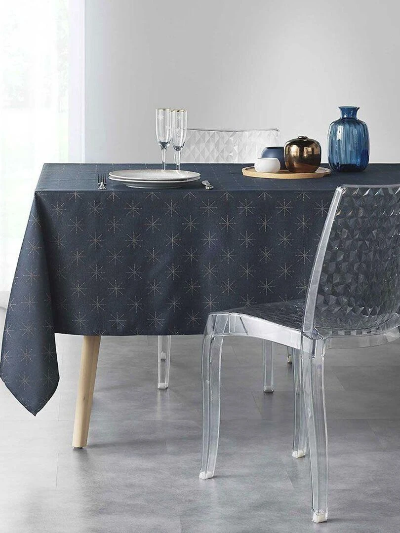 Nappe rectangulaire Etoiles   Bleu marine