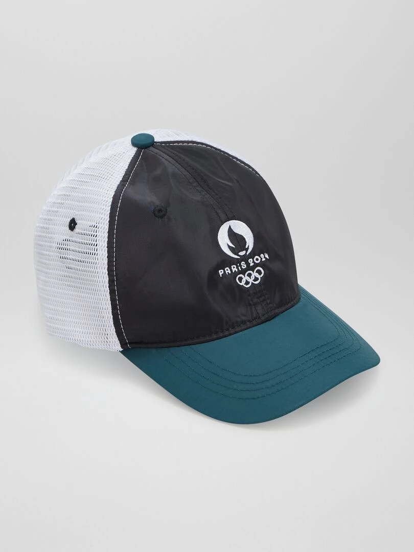 Casquette en nylon Paris 2024 Noir/blanc/vert