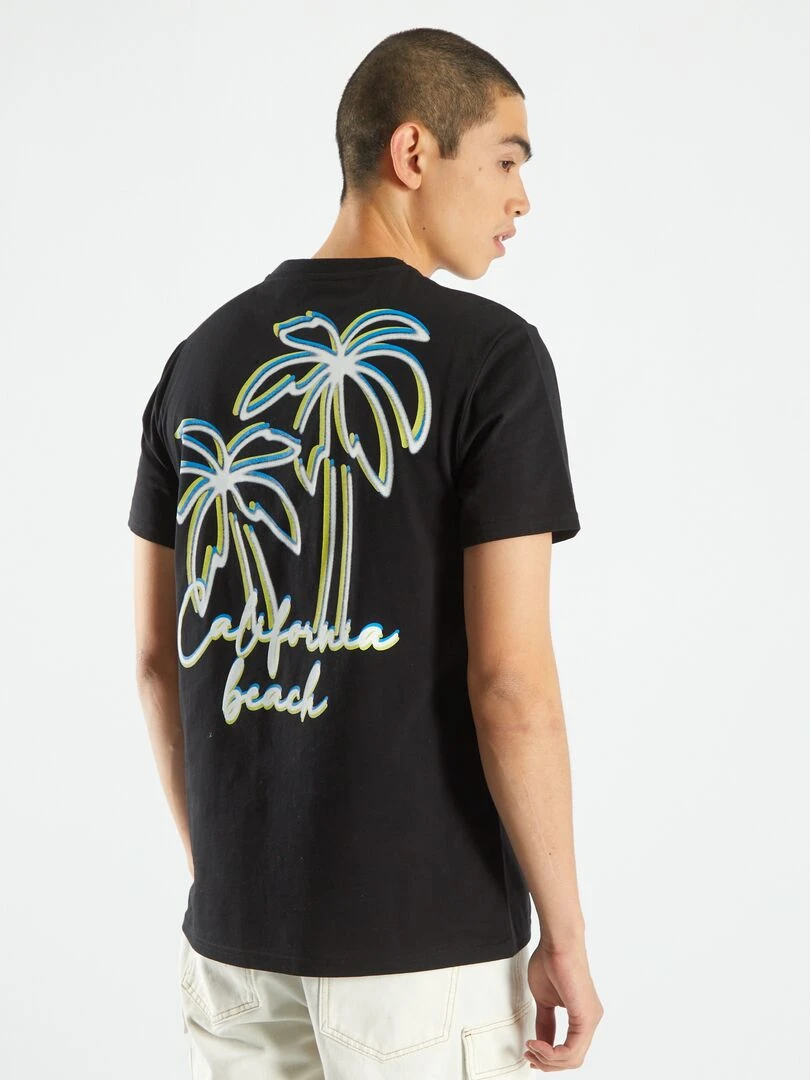T shirt à manches courtes noir