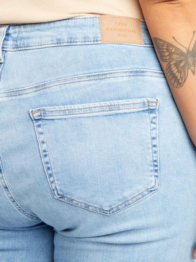 Jean large taille haute 'Only'   Bleu