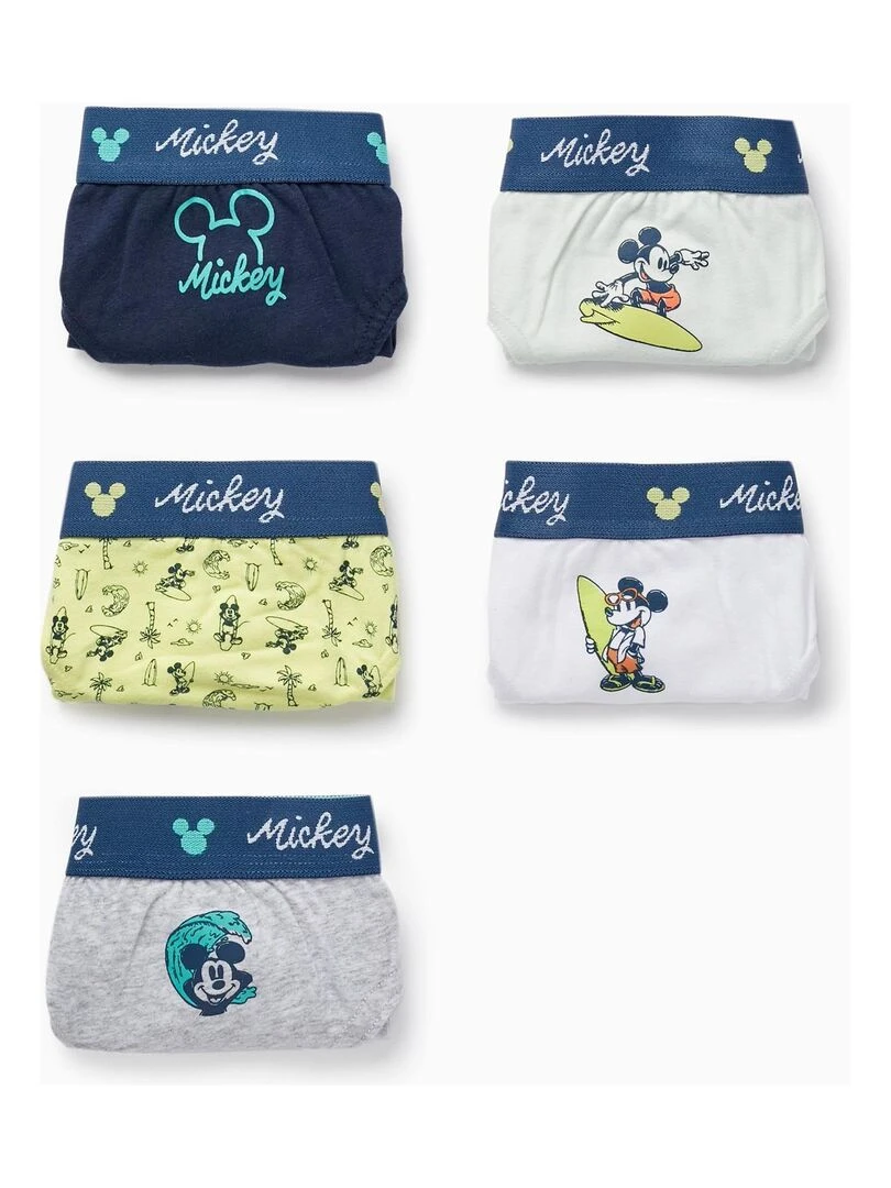 Pack 5 Slips pour Garçon 'Mickey' MICKEY Multicolore