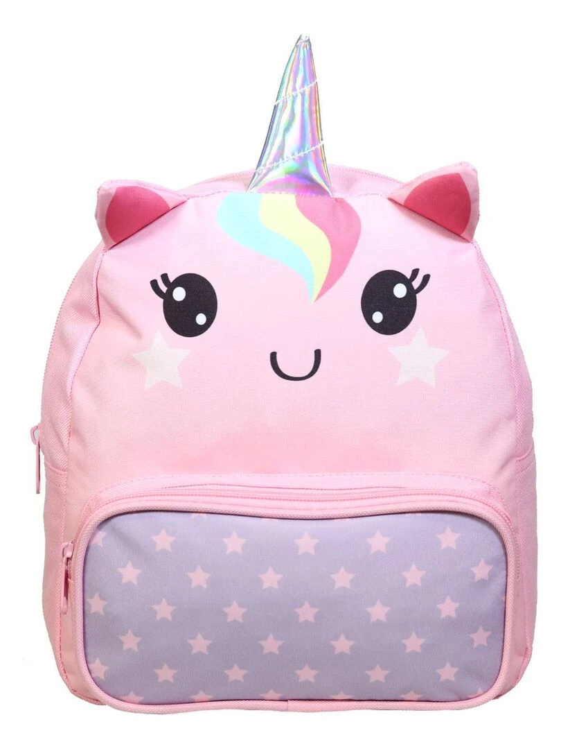 BAGTROTTER Sac à dos gouter maternelle 3D Licorne Kids Rose Rose