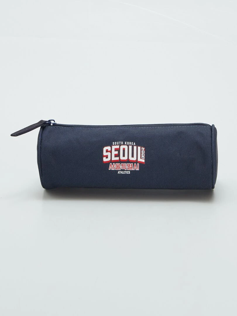 Trousse ronde Bleu